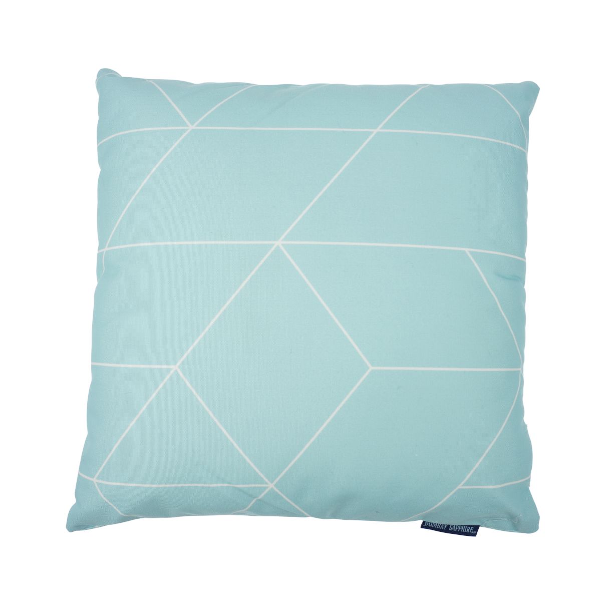 Coussin Bombay Sapphire 40 x 40 cm Coussin réversible Bleu clair Décoration d'extérieur Canapé