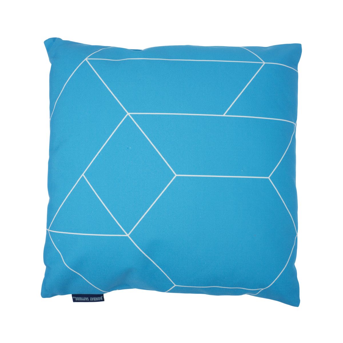 Coussin Bombay Sapphire 40 x 40 cm Coussin réversible Bleu Mid Décoration Canapé Salon extérieur – Vue 2