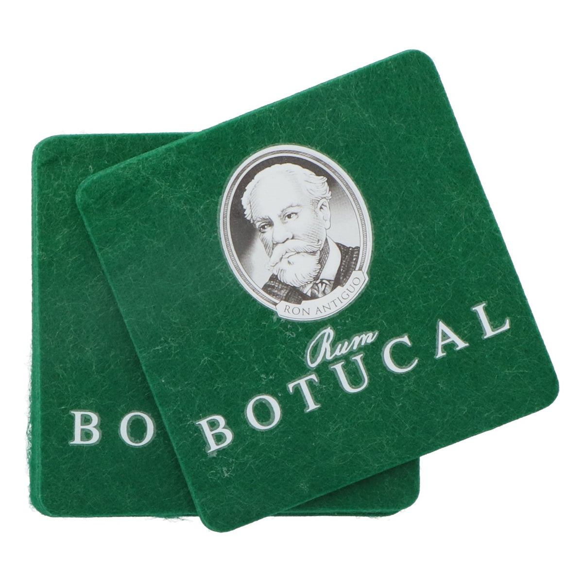 Botucal Rum Sous-verre Sous-verre en feutre vert, modèle rond