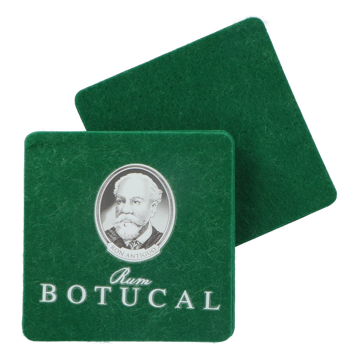 Botucal Rum Sous-verre Sous-verre en feutre vert, modèle rond – Vue 2