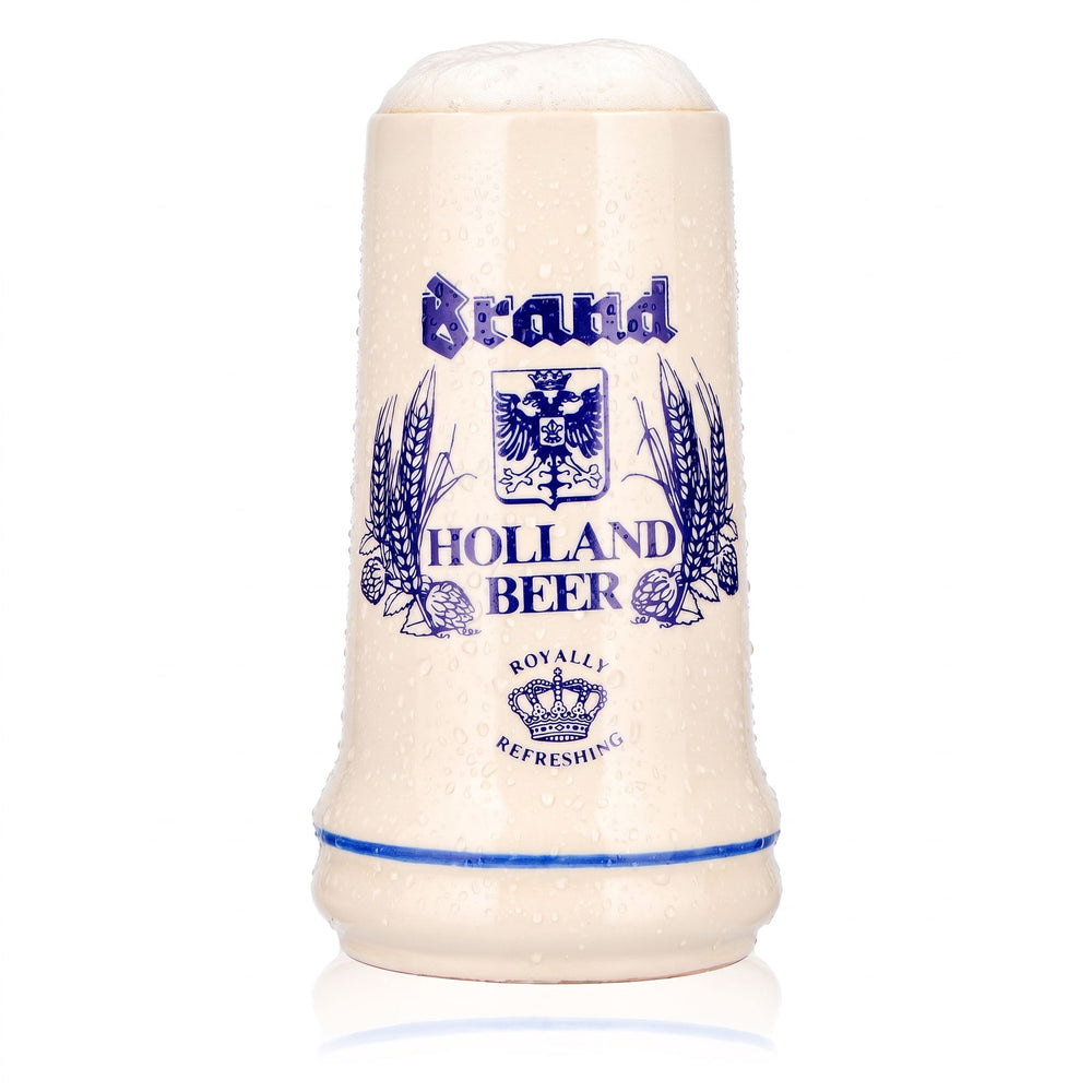 Verre à bière en céramique « Brand », chope de 0,55 l, modèle « Holland Royally Refreshing »