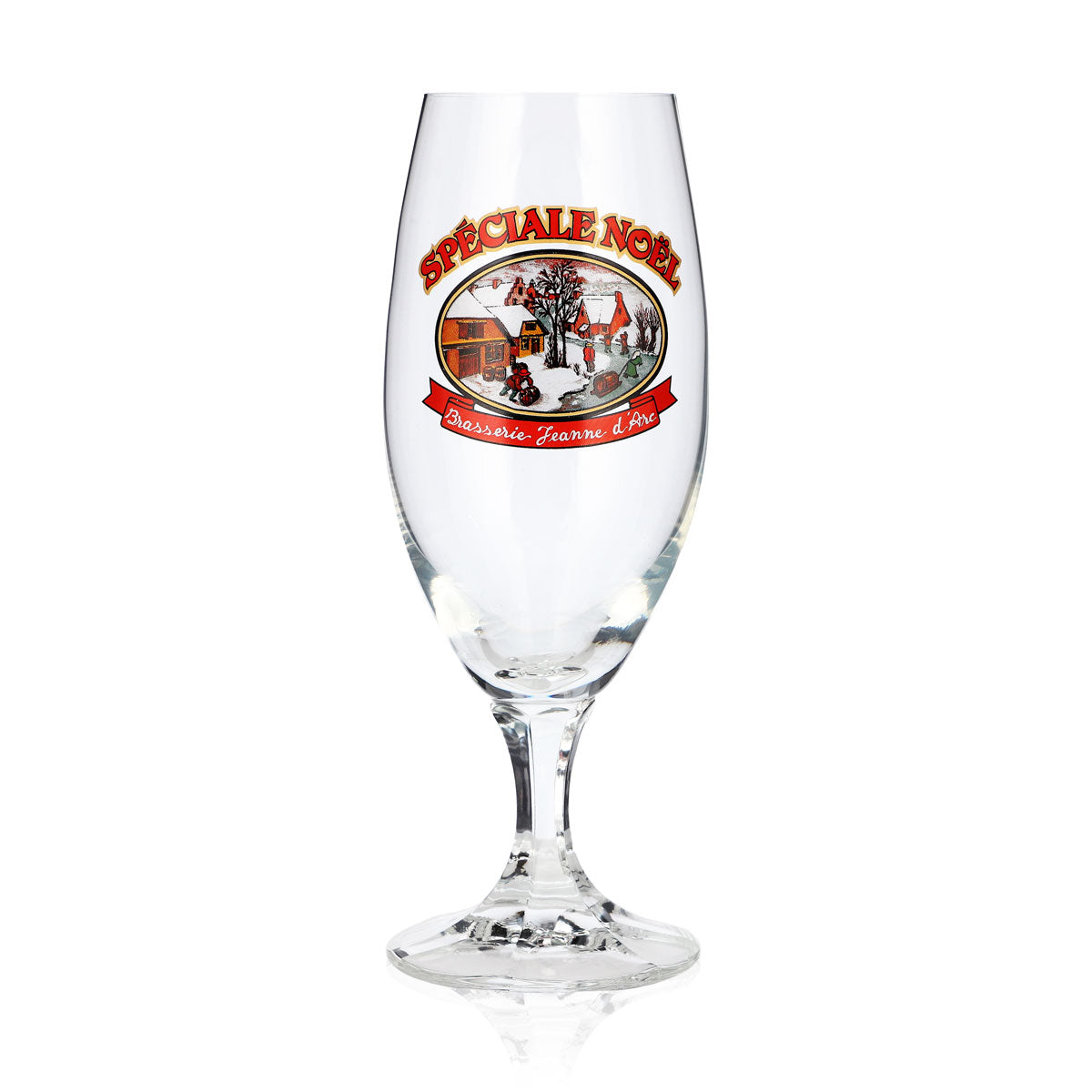 Verre à bière Brasserie Jeanne d'Arc, 0,25 l, modèle « Spéciale Noël », gradué, verre de collection – Vue 2