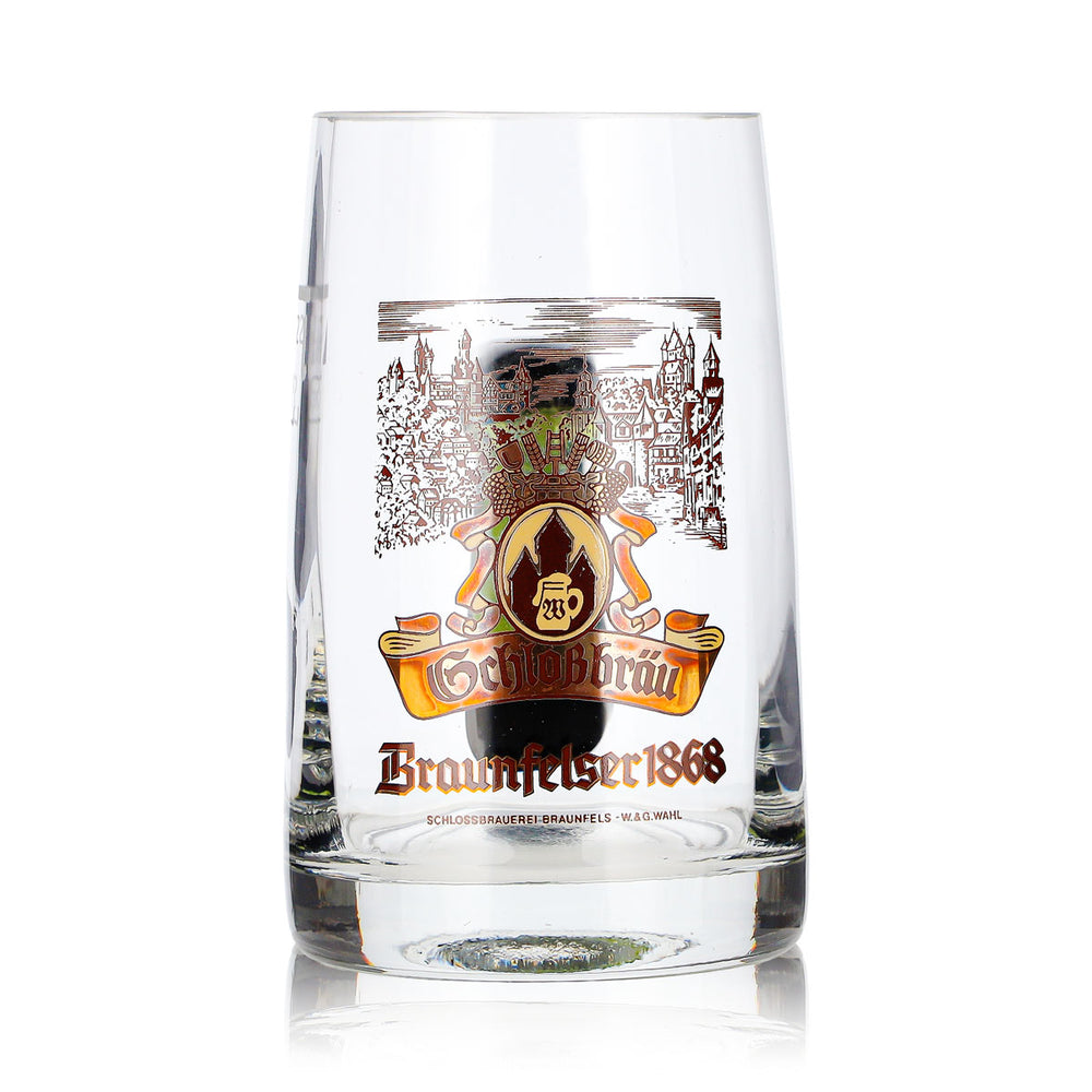 Verre à bière Braunfelser, chope de 0,2 l à anse verte