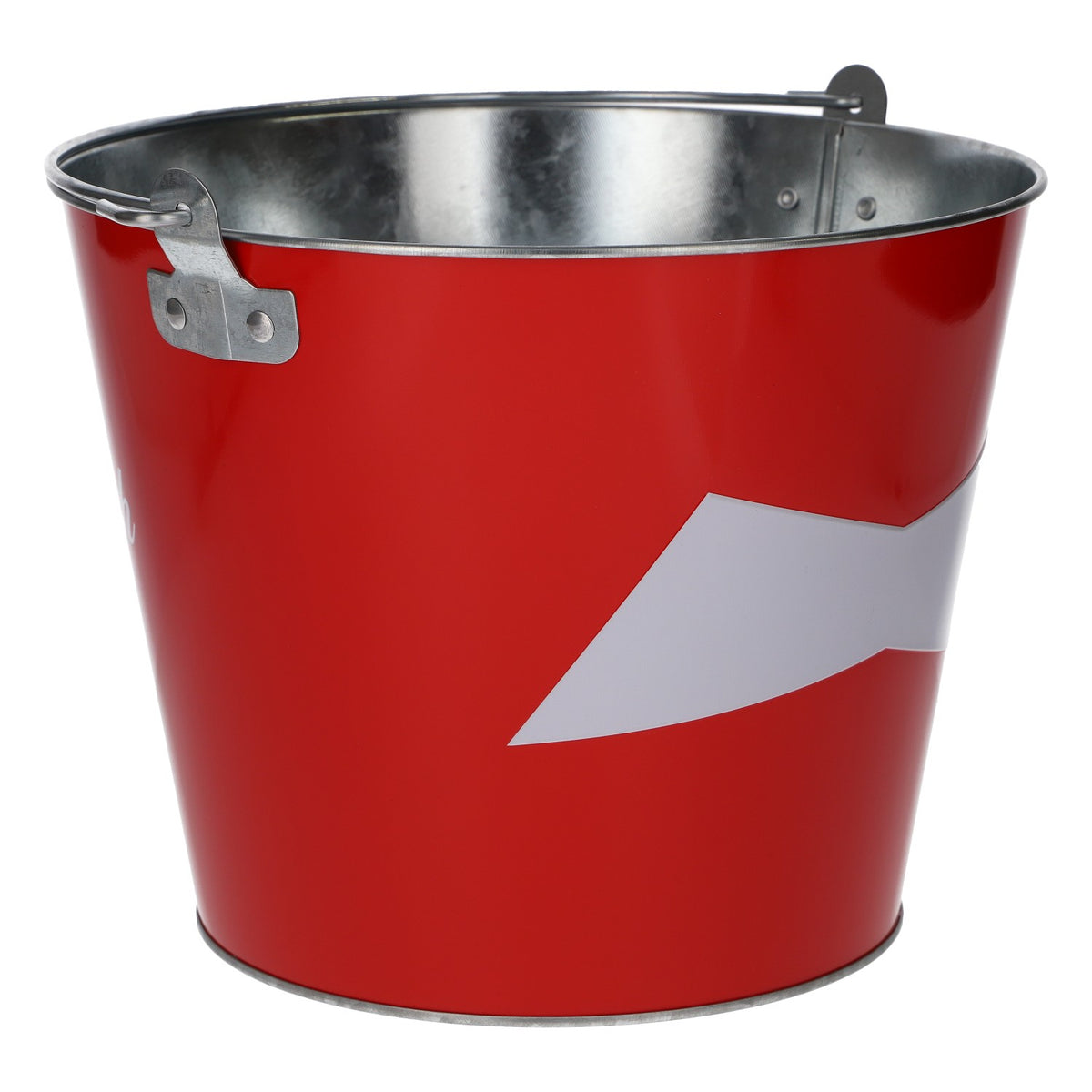 Seau à glace pour bière Budweiser, diamètre 23,5, neuf, en métal, rouge – Vue 2