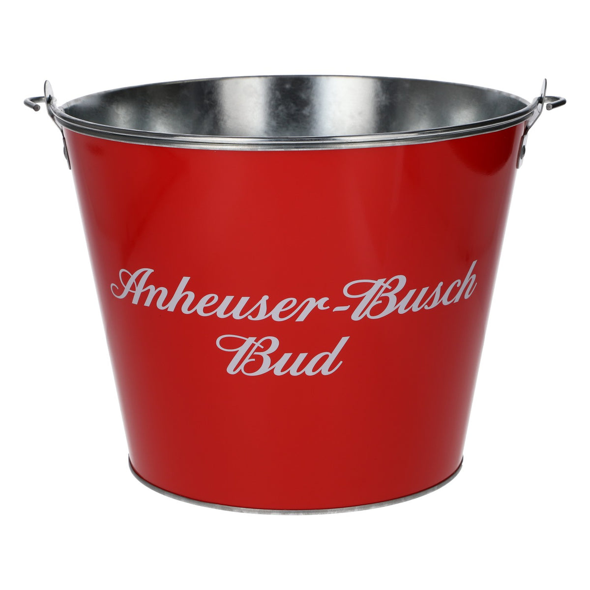 Seau à glace pour bière Budweiser, diamètre 23,5, neuf, en métal, rouge – Vue 3