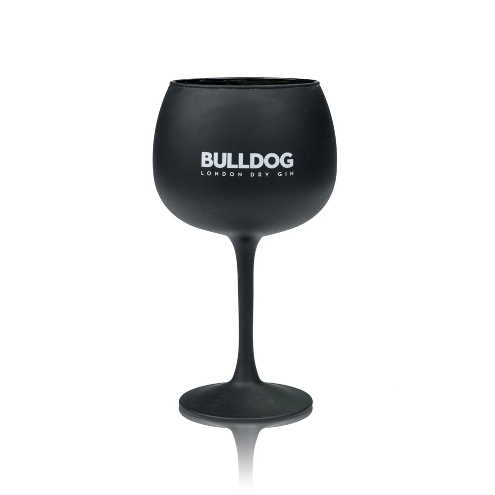 Verre à cocktail Bulldog Gin 0,4 l, verre ballon, noir mat, London Tonic