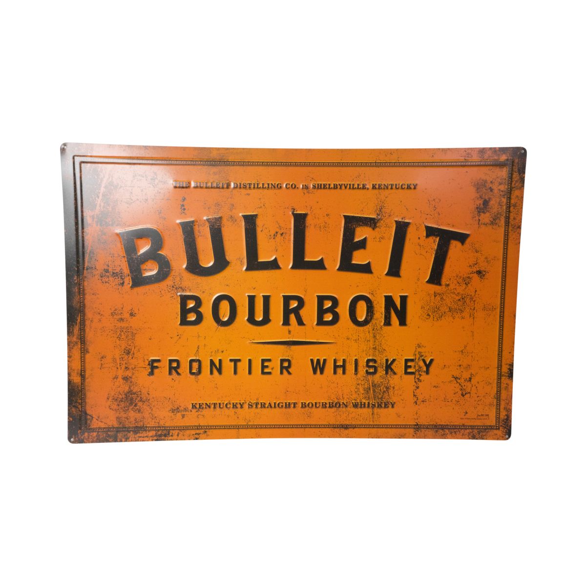 Bulleit Frontier Plaque métallique 90 x 60 cm Décoration murale Plaque murale Bar Pub Publicité
