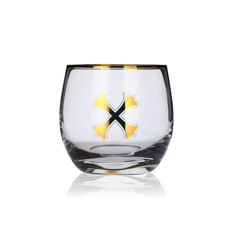 Verre à rhum Bumbu 0,3 l Tumbler Gobelet Verres Bord doré Long drink Cocktail Restauration