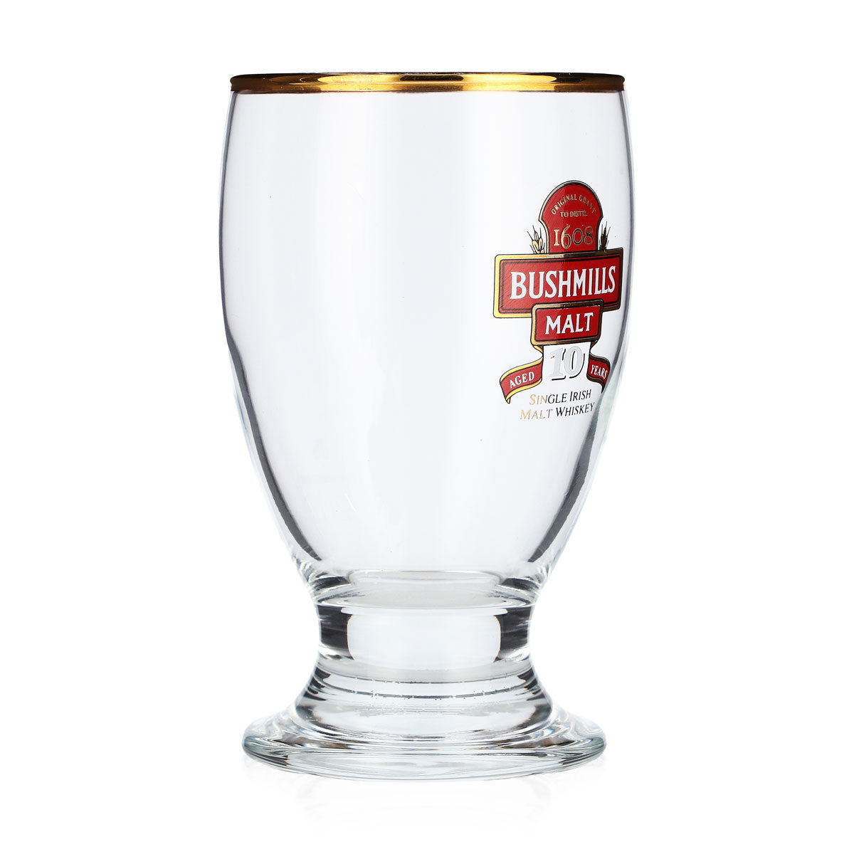 Verre à whisky Bushmills 2 cl Verres à whisky Logo rouge Bord doré – Vue 2