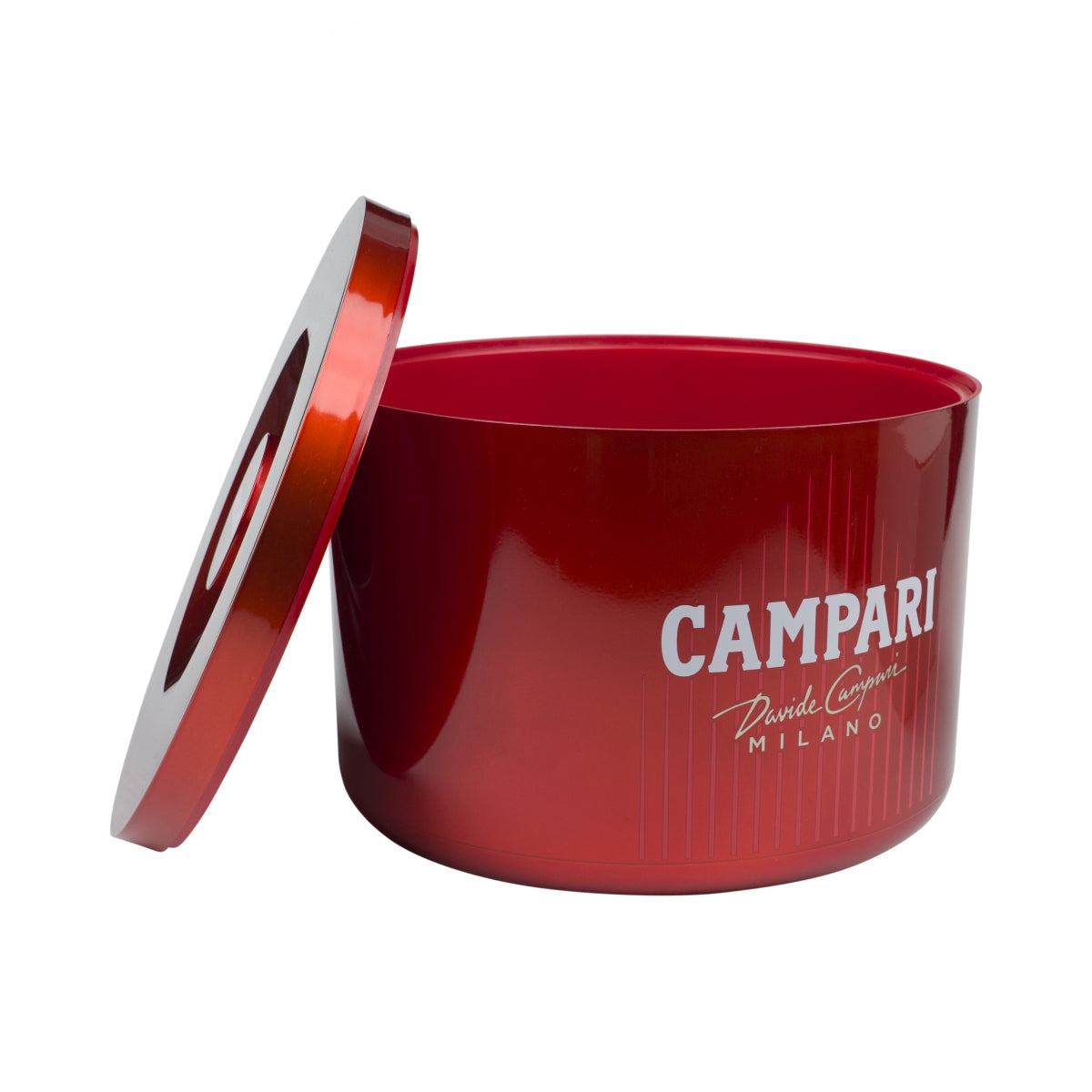 Campari Glacière 10 L Couvercle « Milano » Bac à glaçons Bar à bouteilles rouge – Vue 2