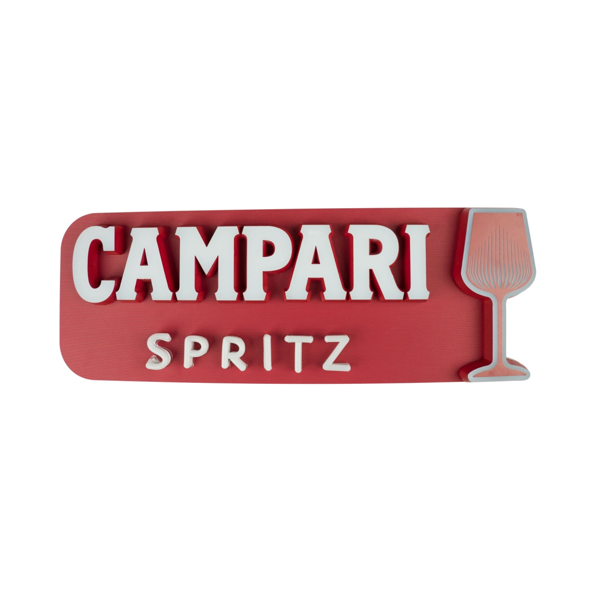 Enseigne lumineuse Campari LED Panneau mural 66x24x4cm Décoration Aperol Spritz – Vue 3
