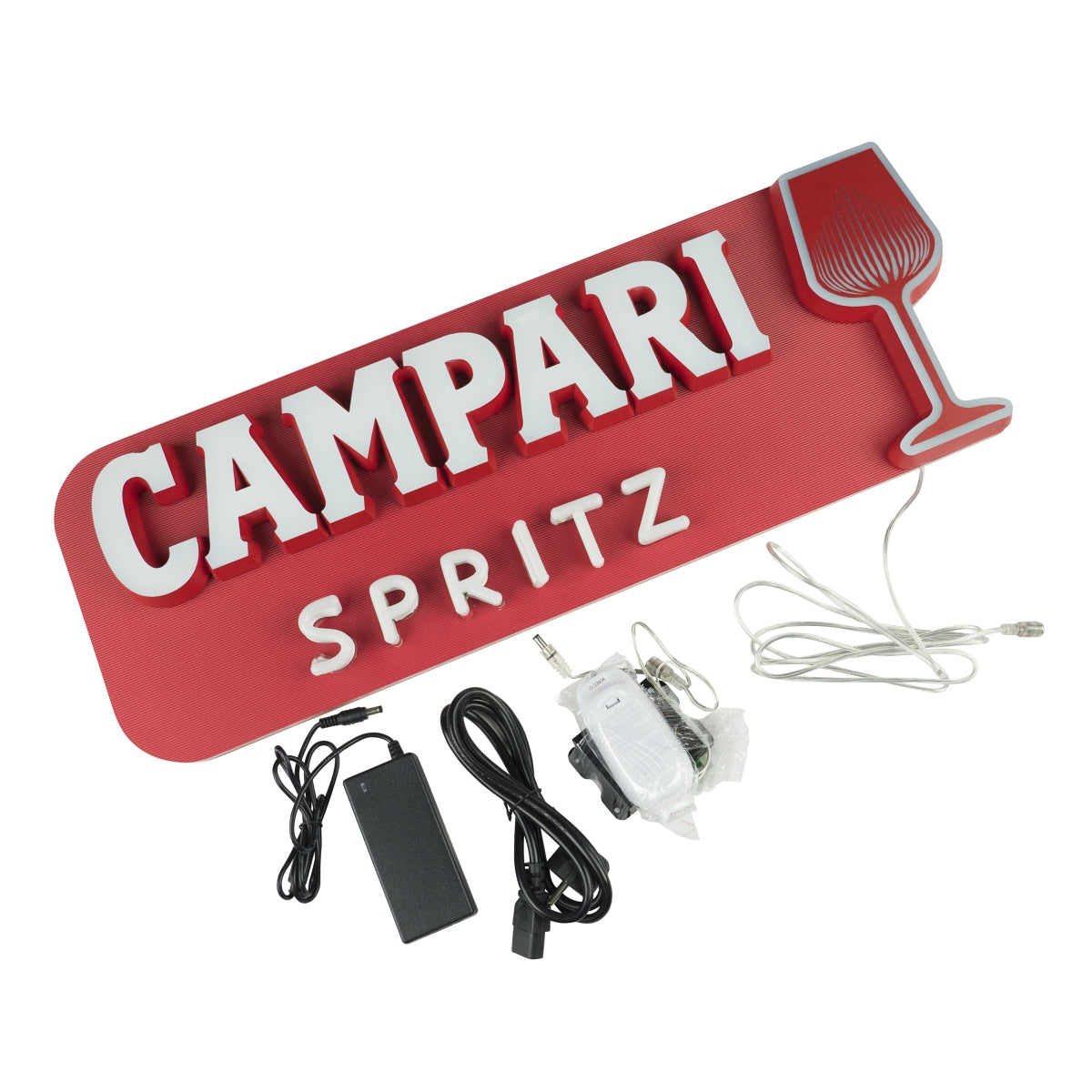 Enseigne lumineuse Campari LED Panneau mural 66x24x4cm Décoration Aperol Spritz – Vue 5