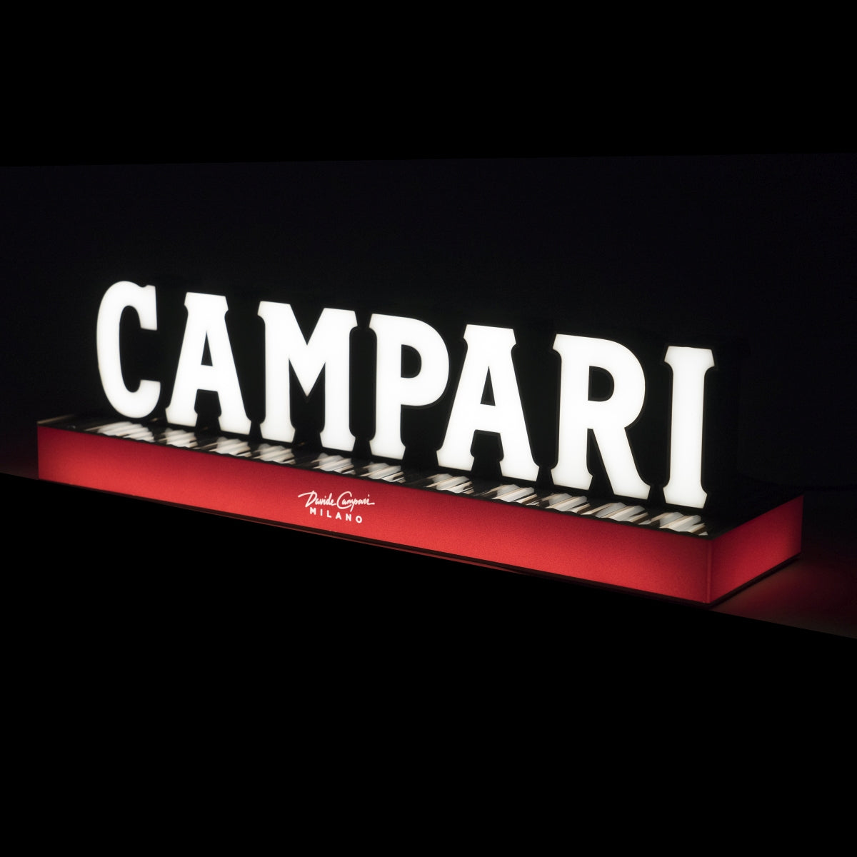 Enseigne lumineuse Campari Enseigne lumineuse LED Milano Wall Sign Décoration murale Luminated