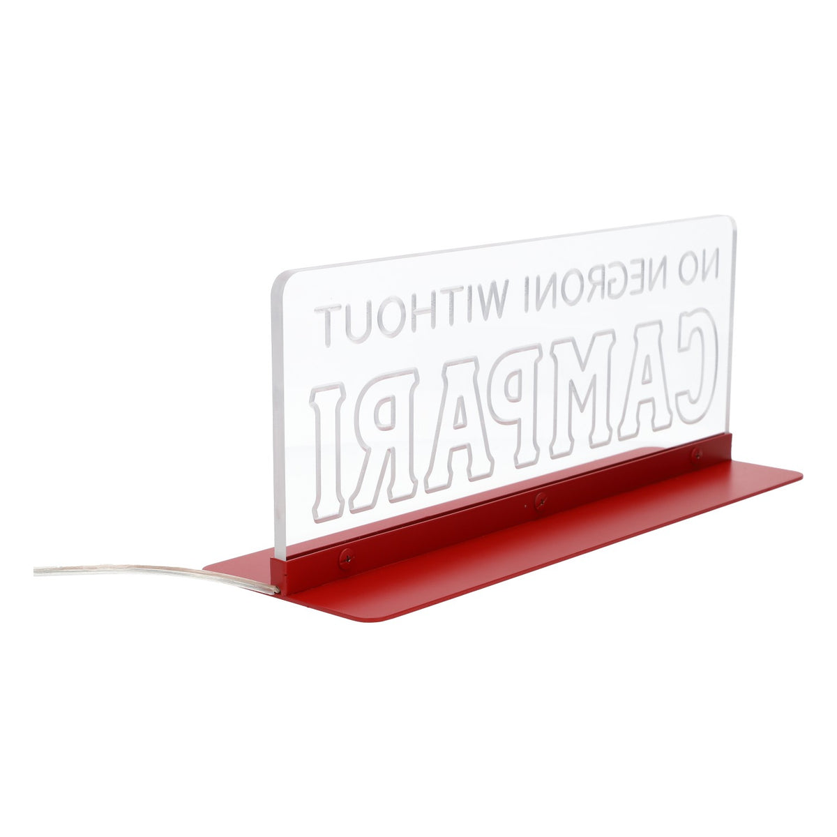 Enseigne lumineuse LED Campari « No Negroni Without Campari » – Vue 4