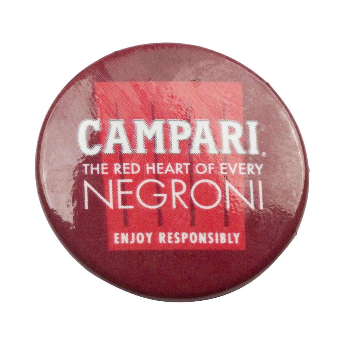 Campari Negroni Pin's Insigne Revers Épinglette The Red Heart Cocktail