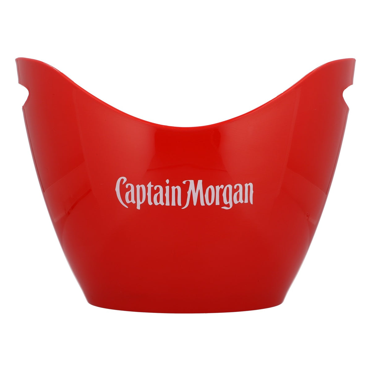 Refroidisseur à bouteille Captain Morgan Rum Seau à glace rouge avec logo blanc des deux côtés