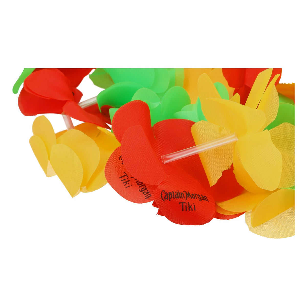 Collier Captain Morgan Rum, collier Hoola, collier de fleurs, collier Tiki, neuf, papier coloré, verre – Vue 2