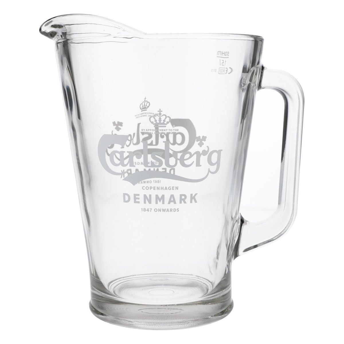 Carlsberg Bière Verre Carafe Pichet Verre véritable Verseur Fête Logo Horizontal