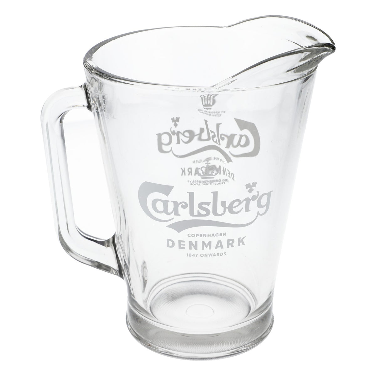 Carlsberg Bière Verre Carafe Pichet Verre véritable Verseur Fête Logo Horizontal – Vue 4