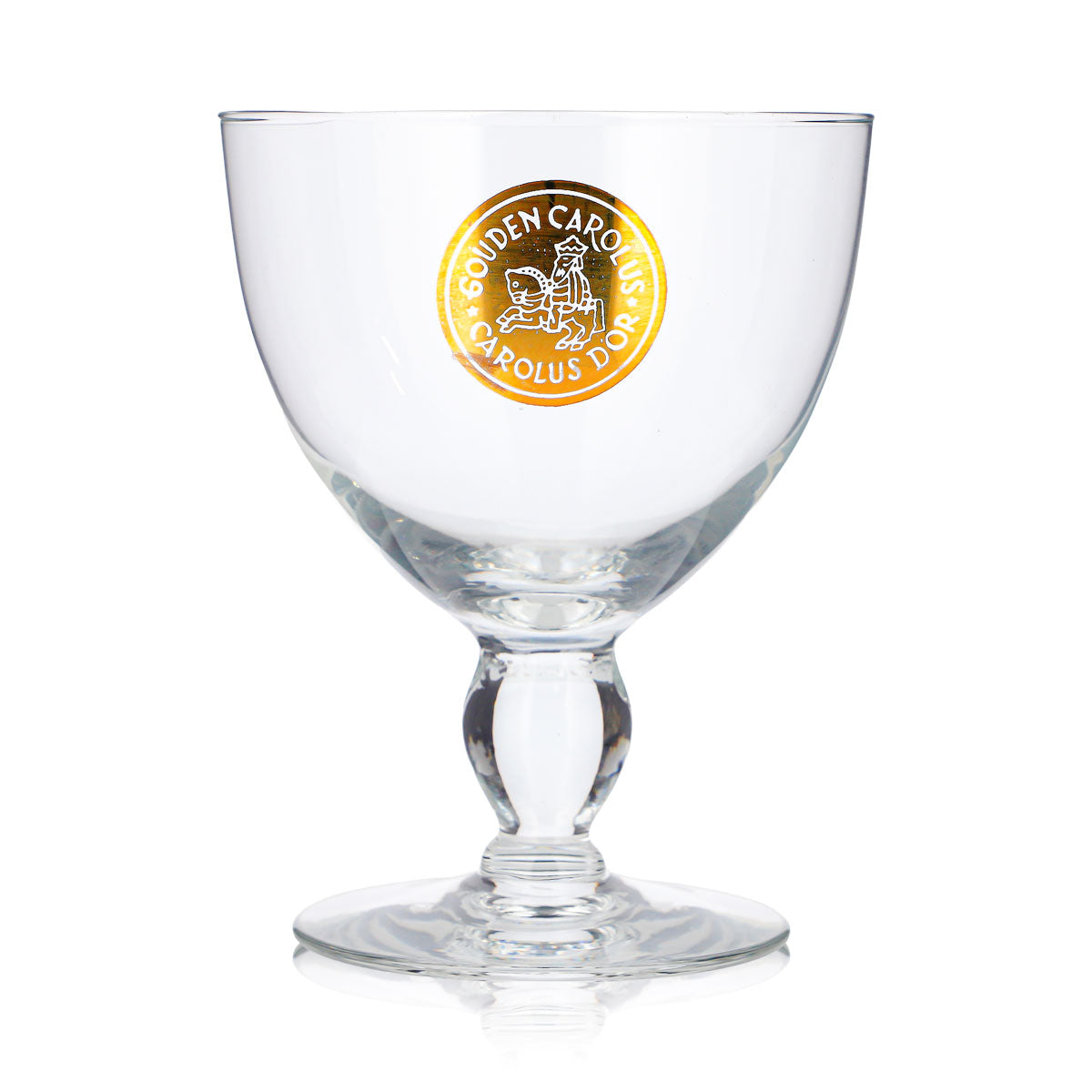 Verre à bière Carolus 0,47 l, forme coupe, logo doré « Gouden » – Vue 2