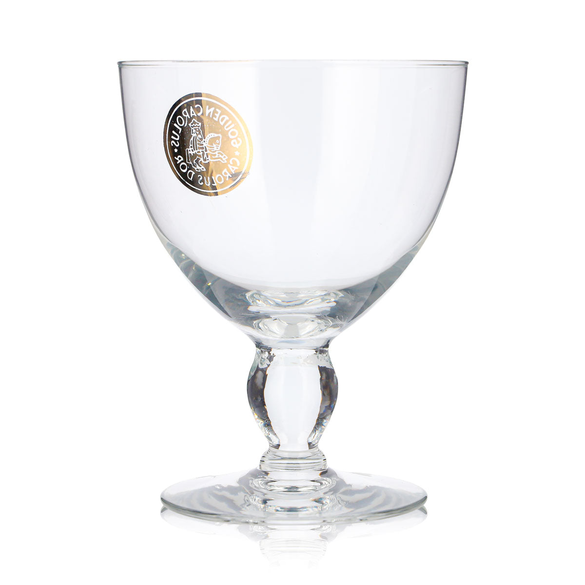 Verre à bière Carolus 0,47 l, forme coupe, logo doré « Gouden » – Vue 4