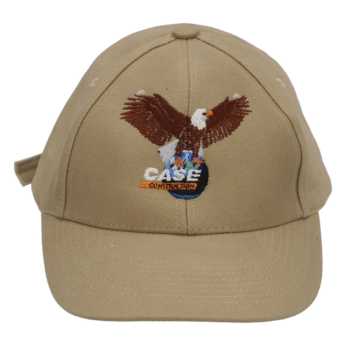 Casquette de baseball Case Construction USA Casquette de camionneur Motif « Aigle beige – Vue 2