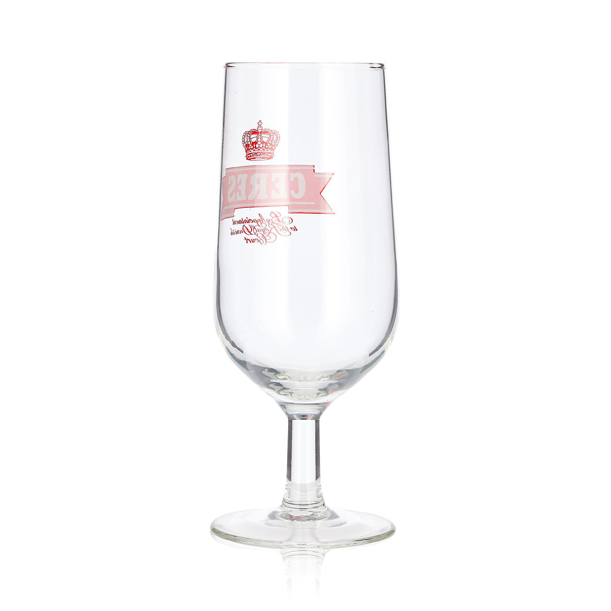 Verre à bière Ceres 0,3 l, forme coupe, logo rouge – Vue 3