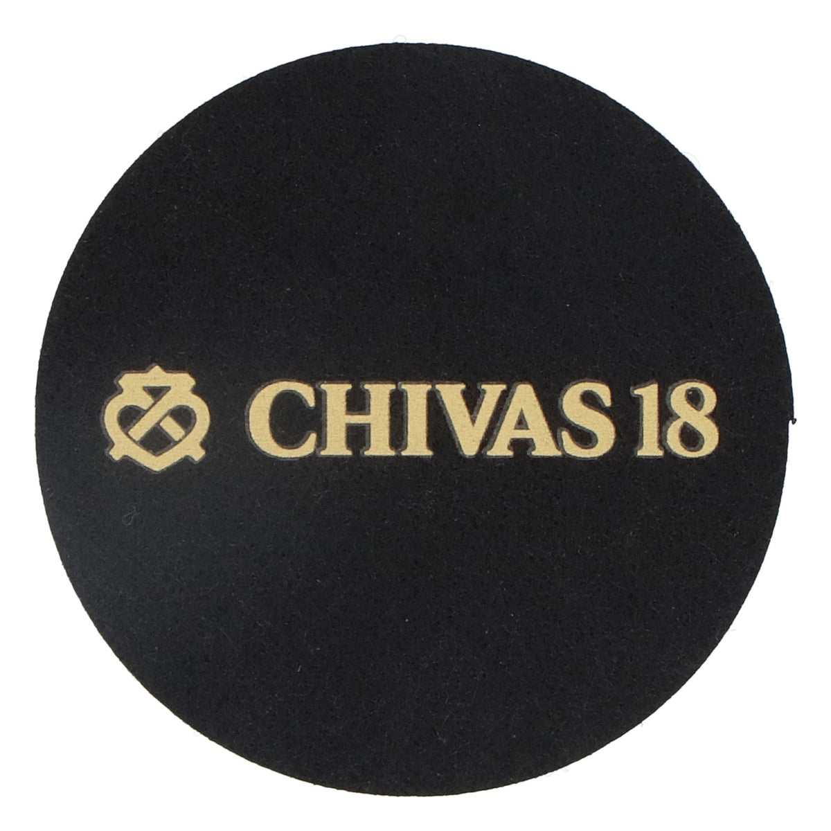 Chivas Regal Whisky Sous-verres en feutre Noir 6,2 cm de diamètre « Chivas 18 » – Vue 2
