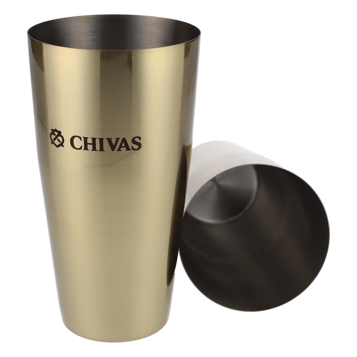 Chivas Regal Whisky Shaker en acier inoxydable Logo gravé en or – Vue 6