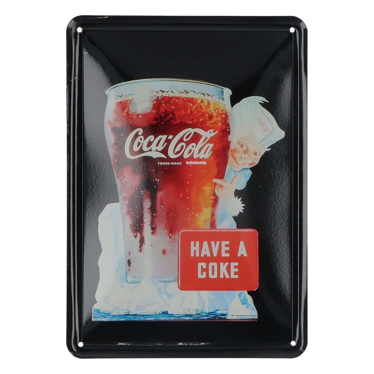 Coca Cola Fan Bundle Set II composé de 3 plaques métalliques différentes pour décoration murale – Vue 4