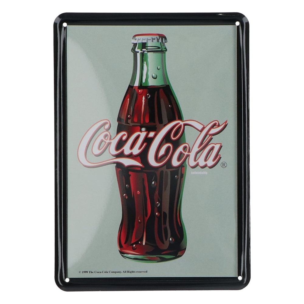 Coca Cola plaque de tôle 15x10cm panneau publicitaire décoration murale merchandising