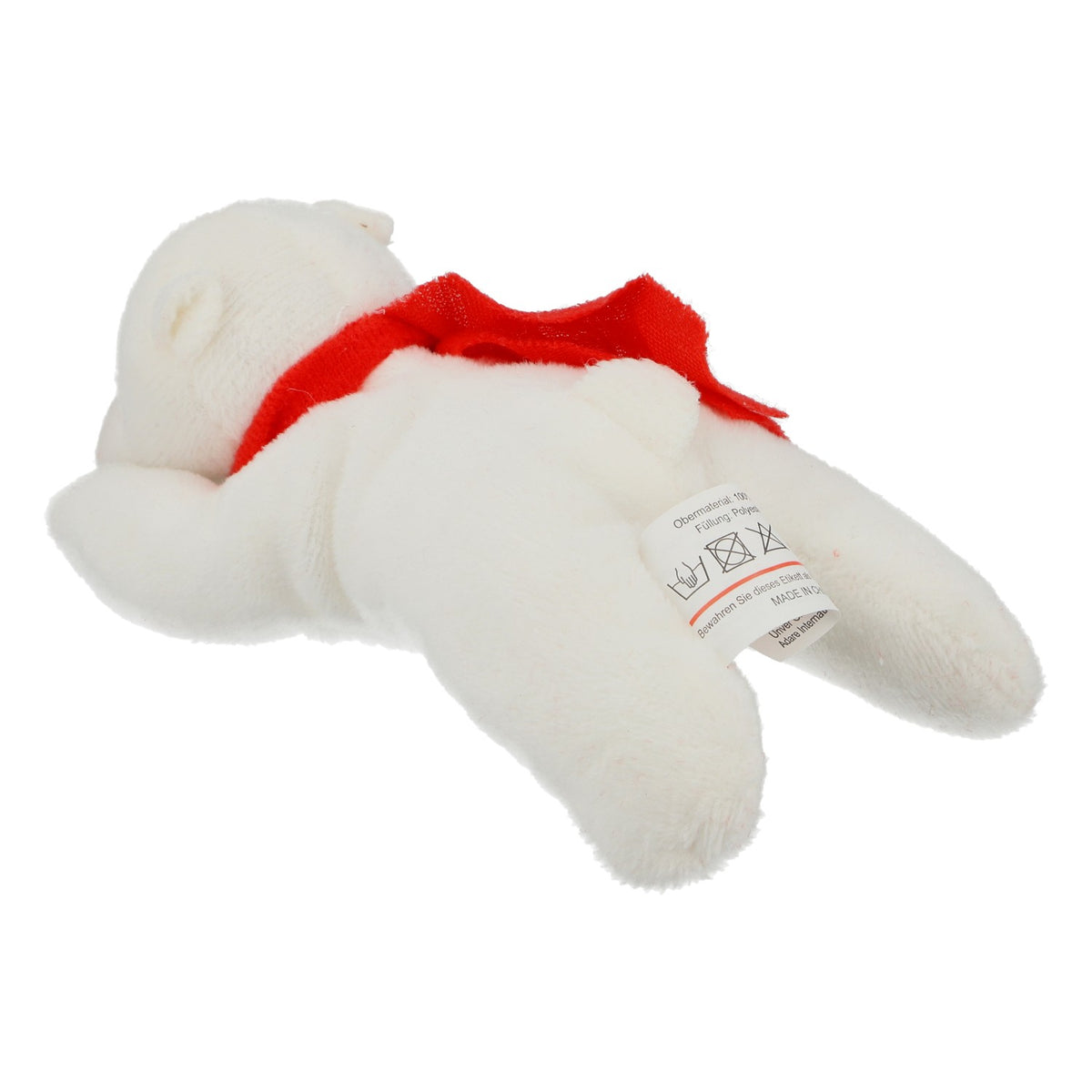 Peluche Coca-Cola « Ours polaire » en position allongée, neuve, blanche avec écharpe rouge – Objet de collection, décoration, cadeau – Vue 3
