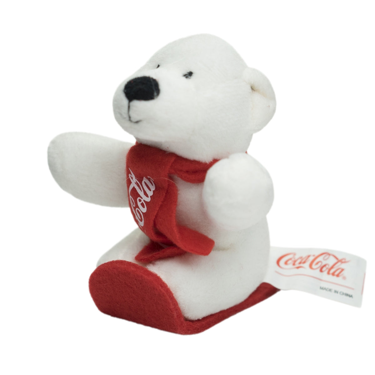 Coca Cola Peluche Ours polaire en peluche Teddy ours luge jouet collectionneur enfants