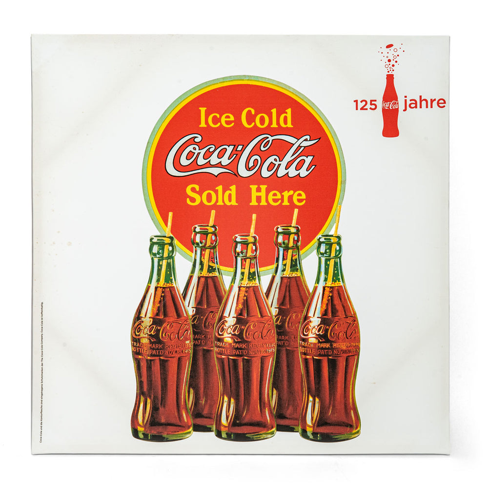 Coca Cola Toile murale Décoration murale 80x80cm Produit dérivé Oldschool Collectionneur