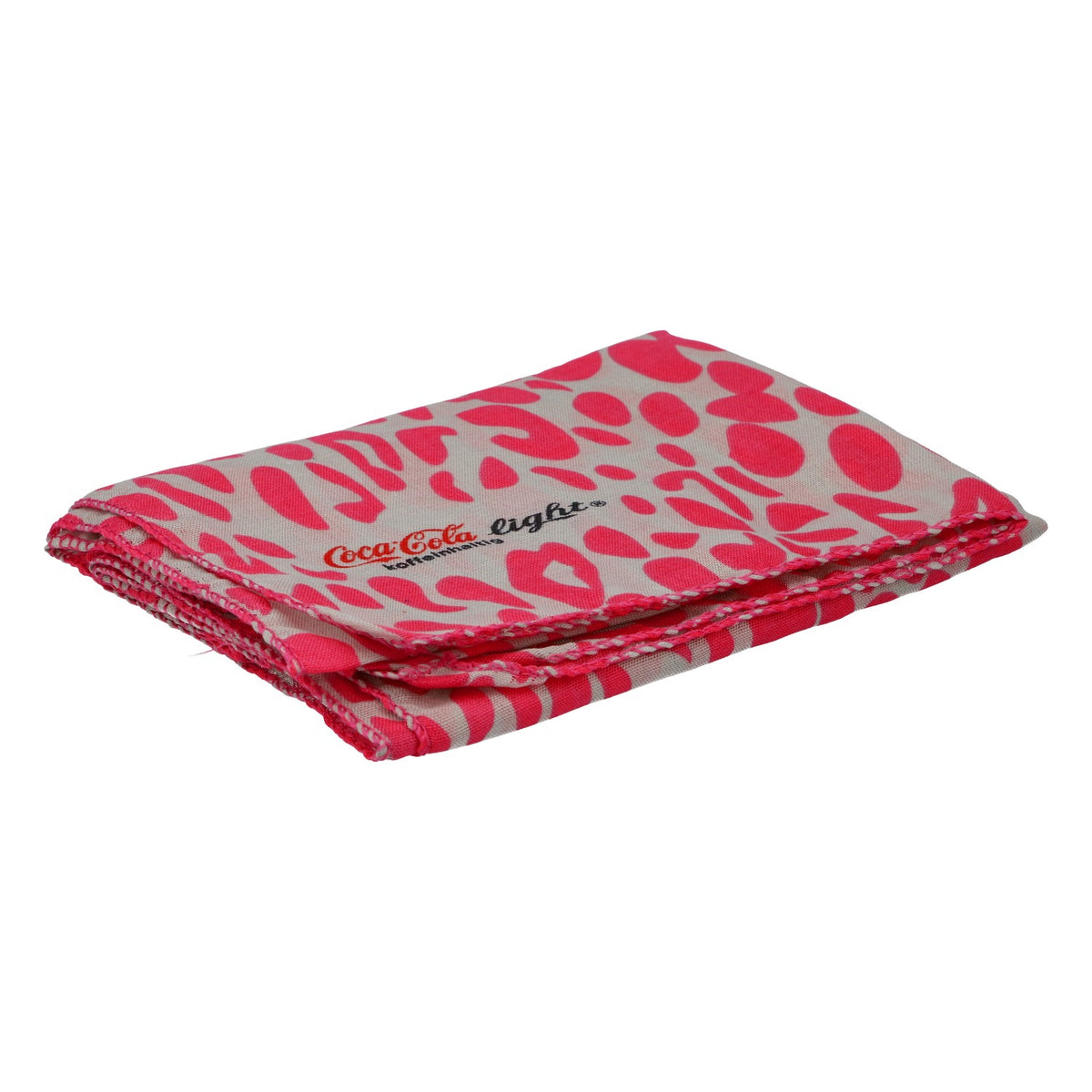 Écharpe multifonction Coca-Cola Light rose à motif léopard, accessoire pour fans – Vue 2