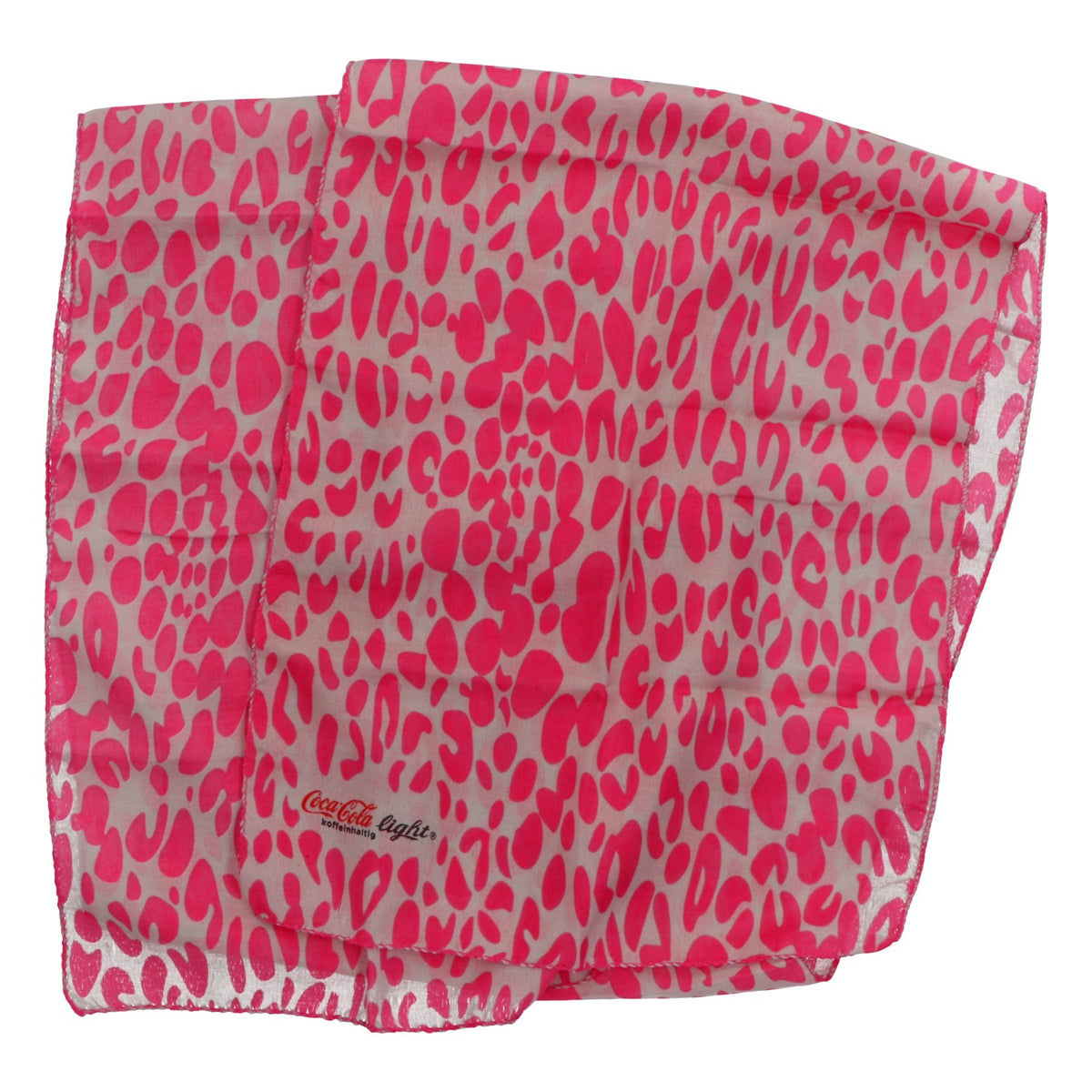 Écharpe multifonction Coca-Cola Light rose à motif léopard, accessoire pour fans – Vue 3