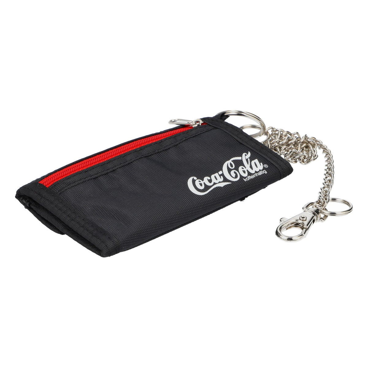 Portefeuille Coca Cola avec chaîne et différents compartiments