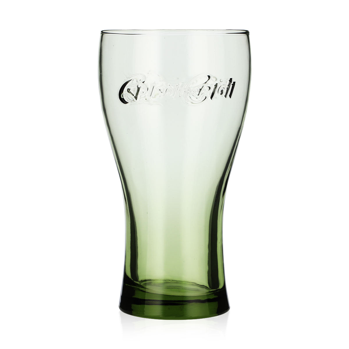 Verre à soda Coca-Cola 0,36 l, verre profilé, vert olive, McDonald's, style bengali – Vue 3