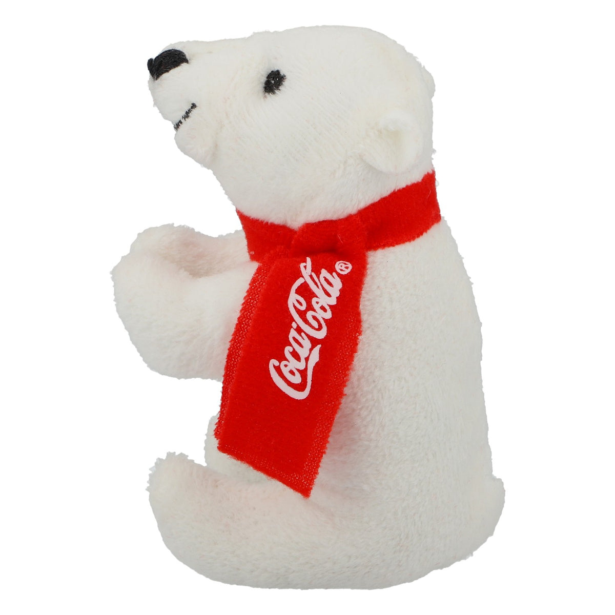 Peluche Coca-Cola, ours polaire debout, tissu mélangé, blanc – Vue 2
