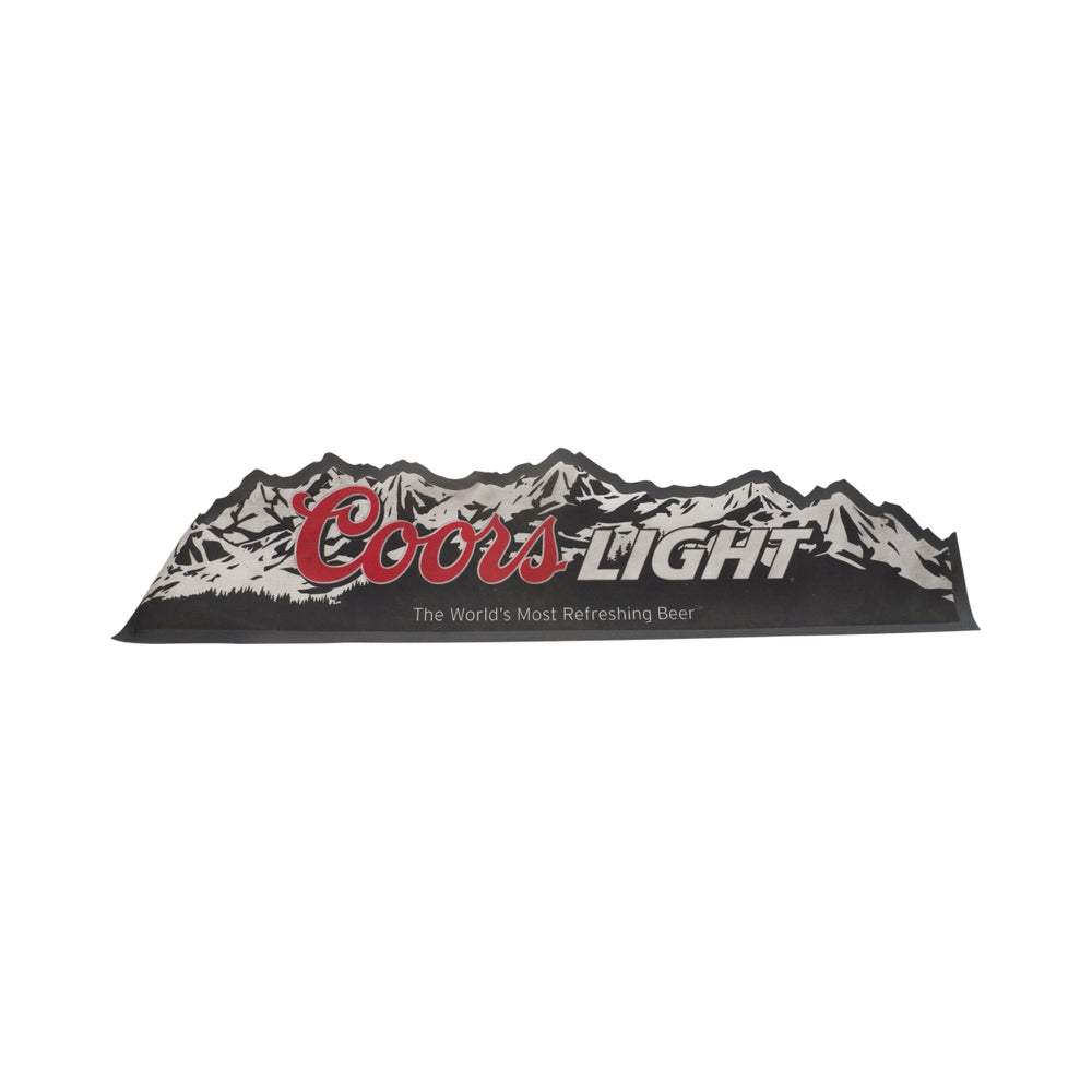 Coors Light Tapis de bar 88 x 21 cm Forme alpine Verres Tapis égouttoir Runner Bar Caoutchouc