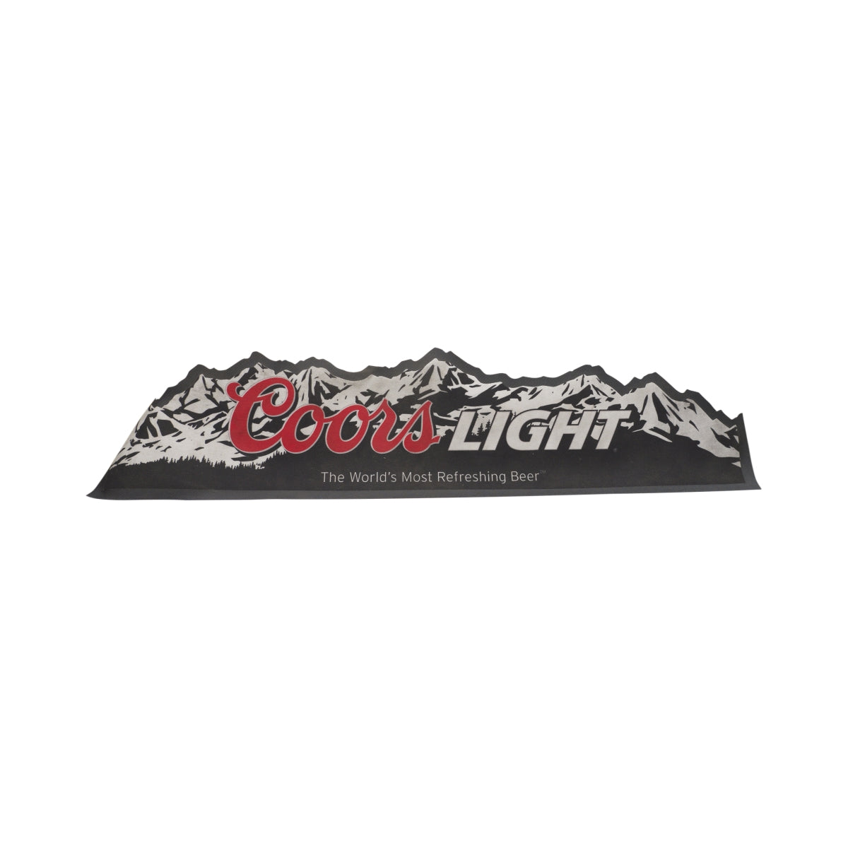 Coors Light Tapis de bar 88 x 21 cm Forme alpine Verres Tapis égouttoir Runner Bar Caoutchouc