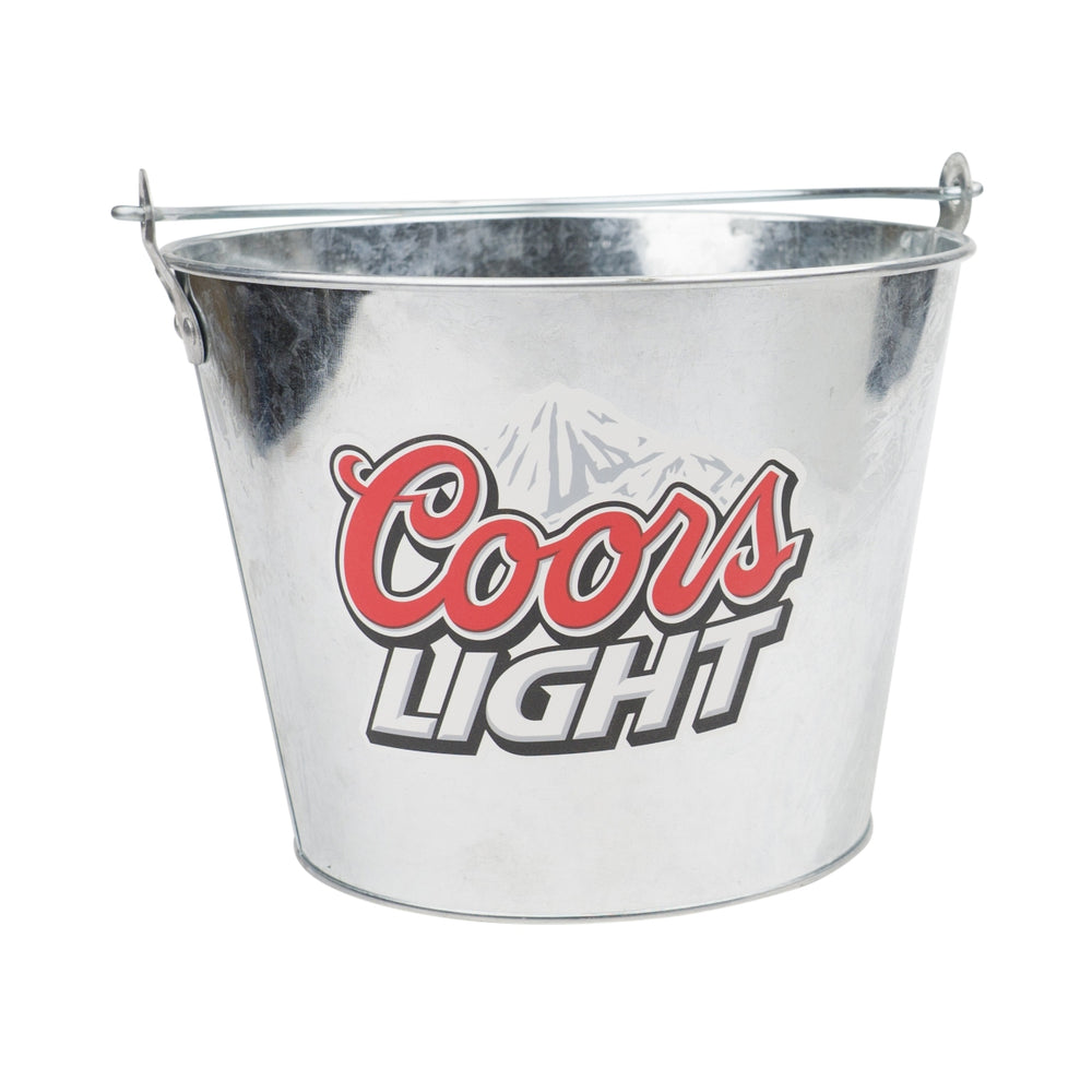 Seau à glace Coors Light Beer 5 l en tôle, refroidisseur de bouteilles, bac à glaçons avec poignée, bar à bière