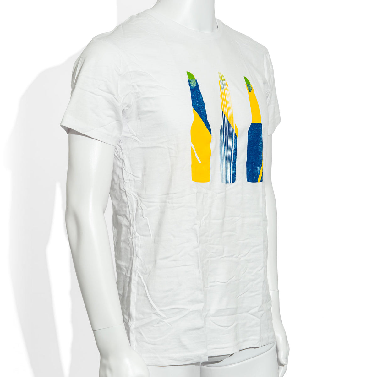T-shirt en coton blanc « Corona » avec verre de bière, taille M – Vue 2