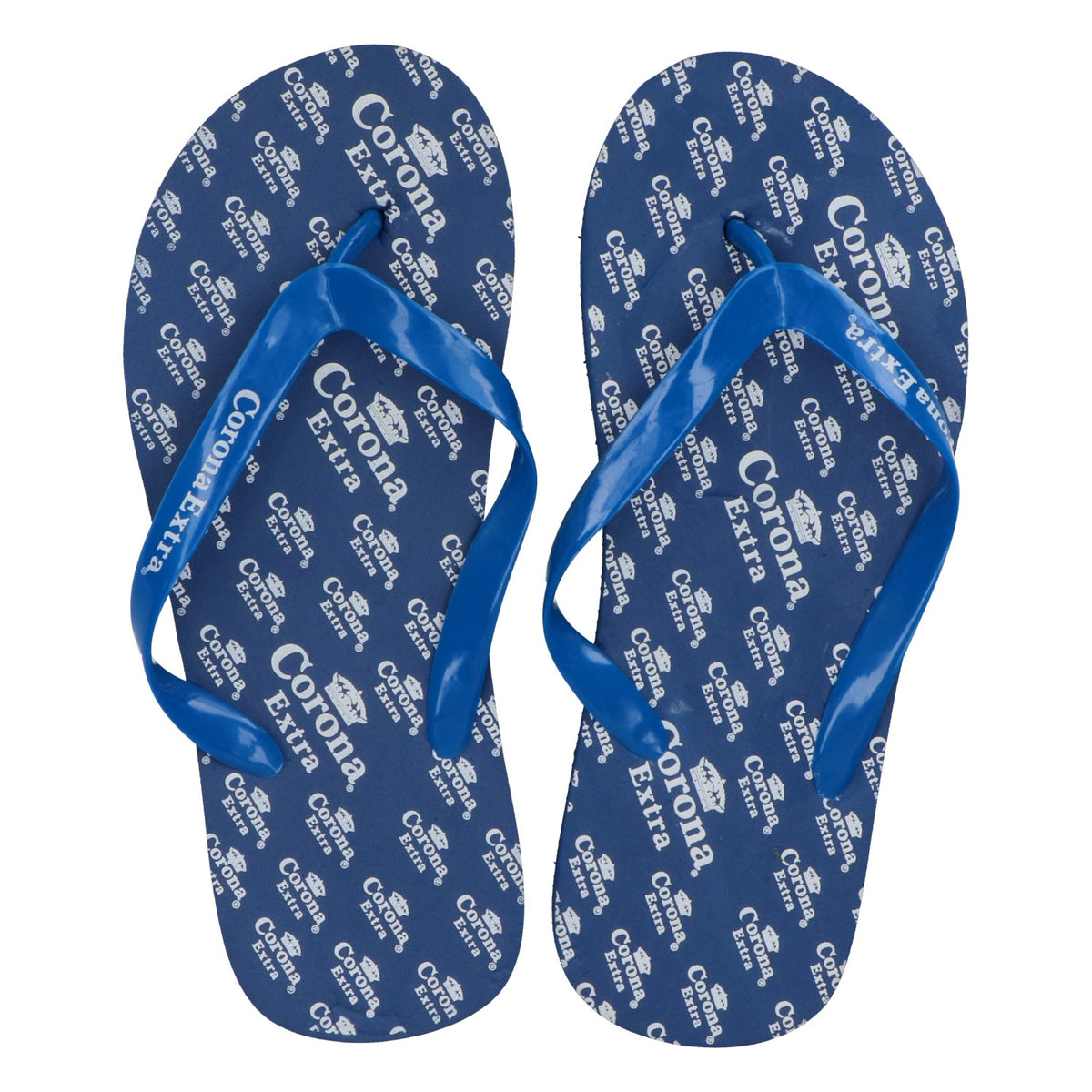Corona Extra Bière Tongs Sandales de bain Chaussures de plage Taille M/38-41 bleu – Vue 2