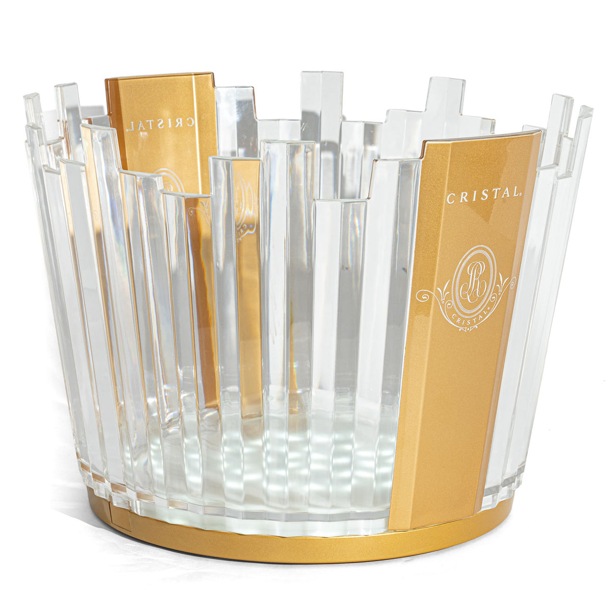 Cristal Champagne Refroidisseur de bouteille LED Luminous Ice Bowl Bac à glaçons – Vue 5