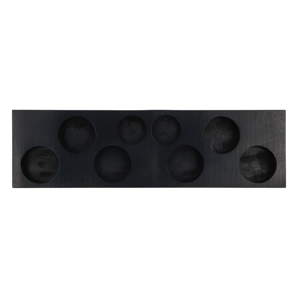 Cuervo Jose Tequila Barcaddy : support en bois noir pour 8 verres à shot