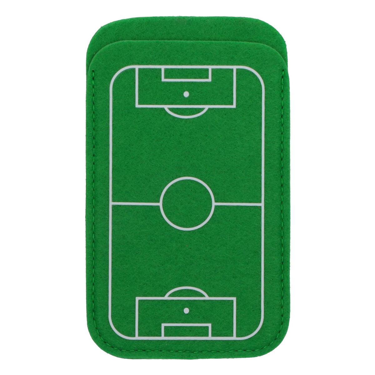 Datalog Divers Étui pour téléphone portable Fan Football Feutre Terrain de football vert