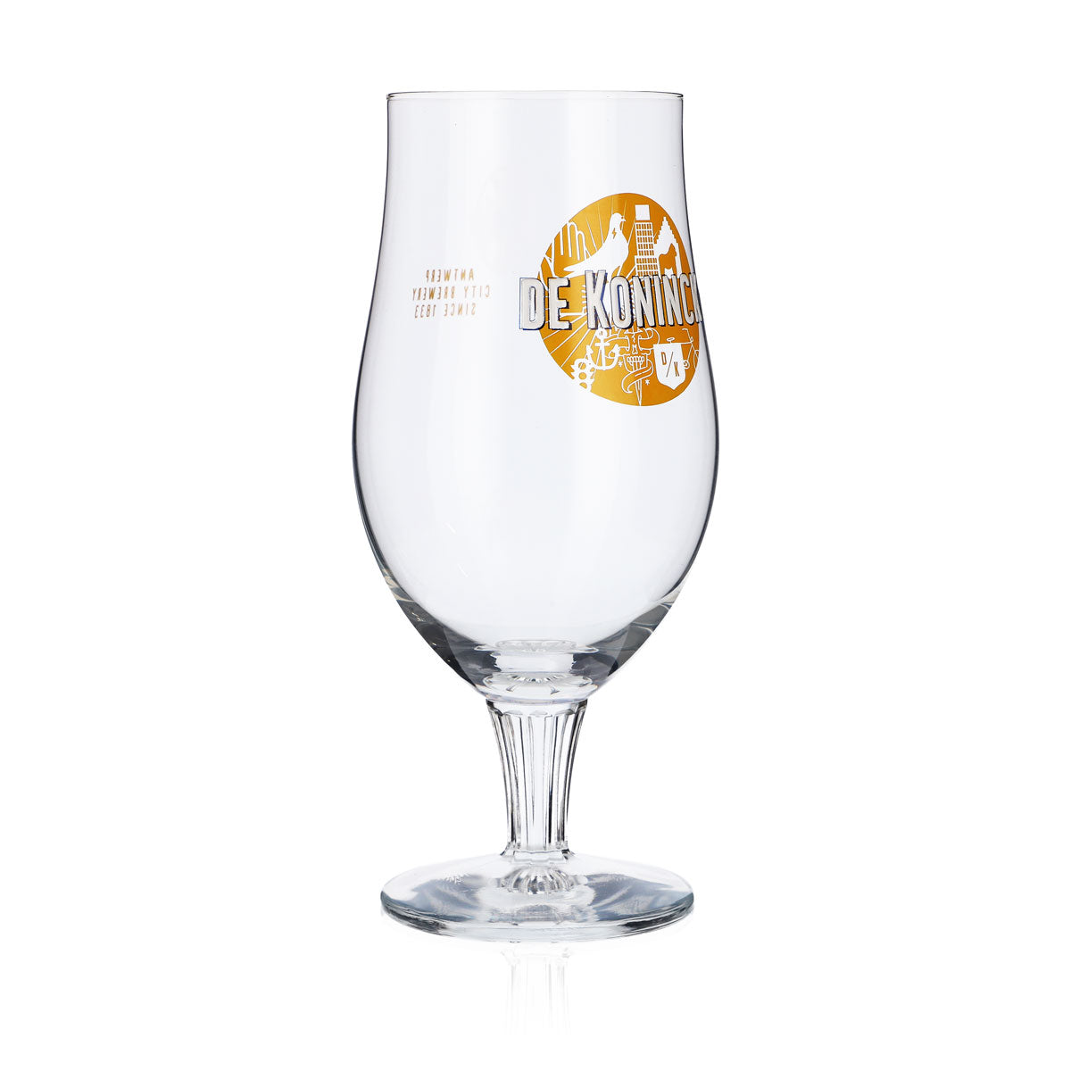 Verres à bière De Koninck Verres à bière en forme de coupe 0,33 l Coupe Craft Beer logo jaune – Vue 2