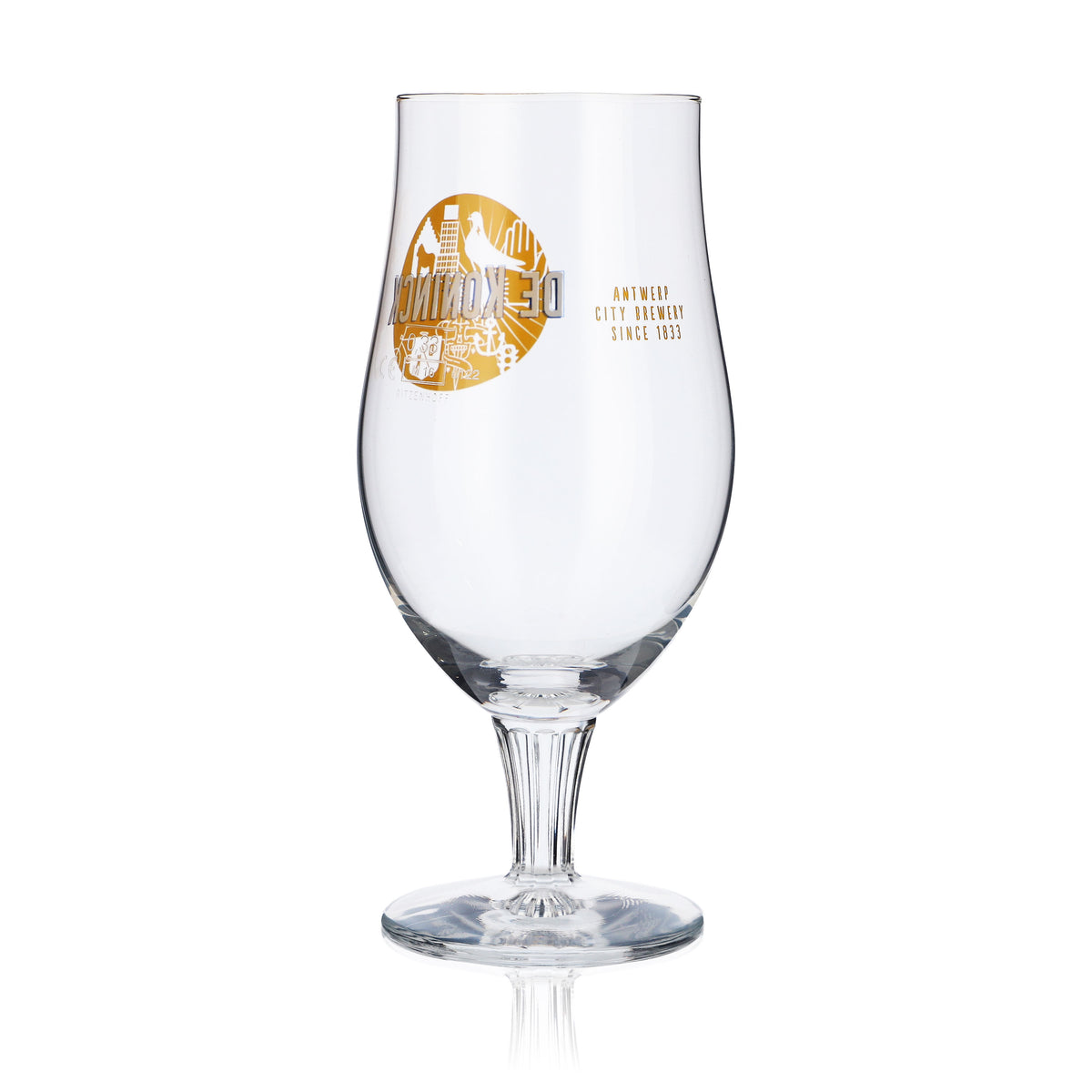 Verres à bière De Koninck Verres à bière en forme de coupe 0,33 l Coupe Craft Beer logo jaune – Vue 3