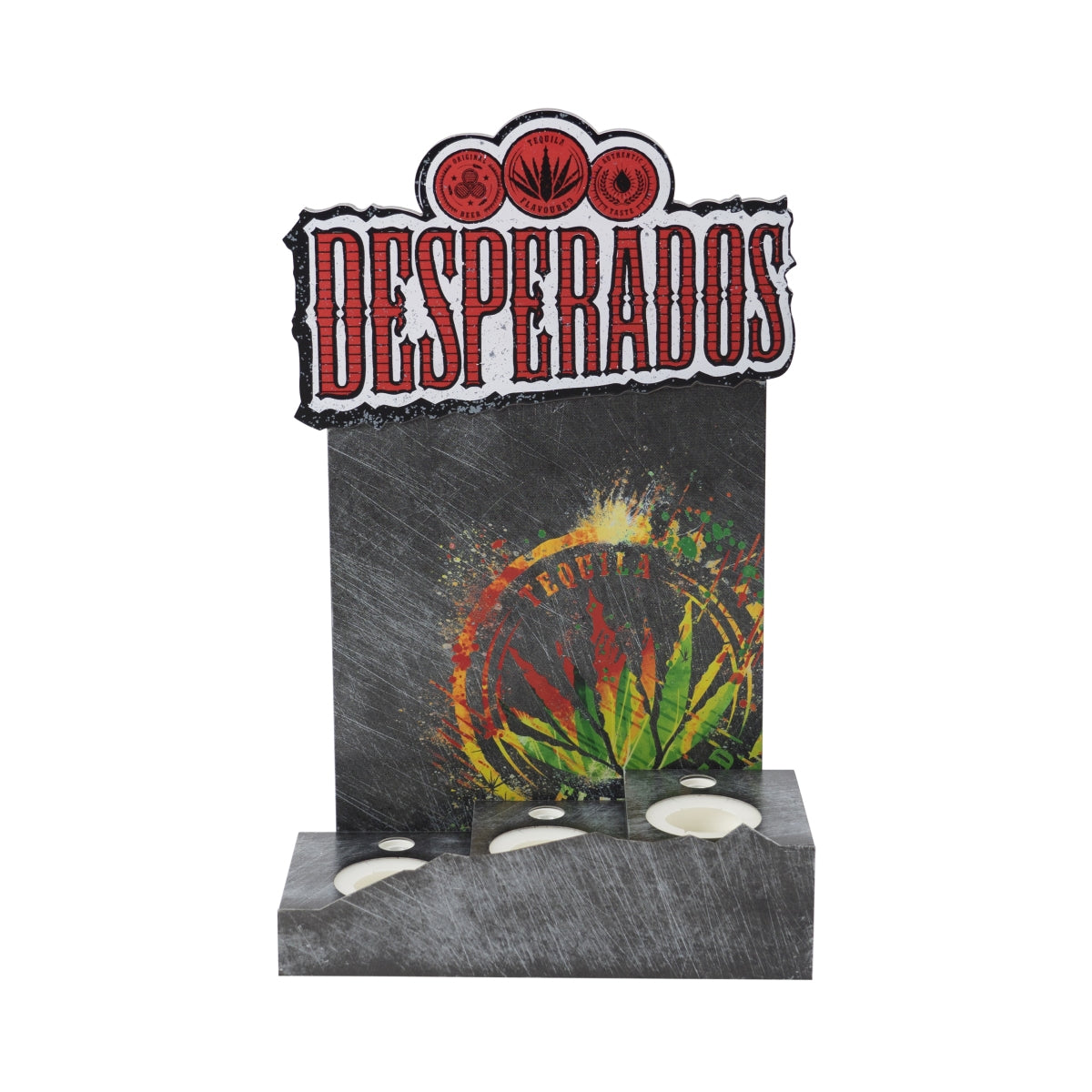 Desperados Bière Glorifier 50x30 LED pour 3 bouteilles Présentoir Bar Décoration Panneau